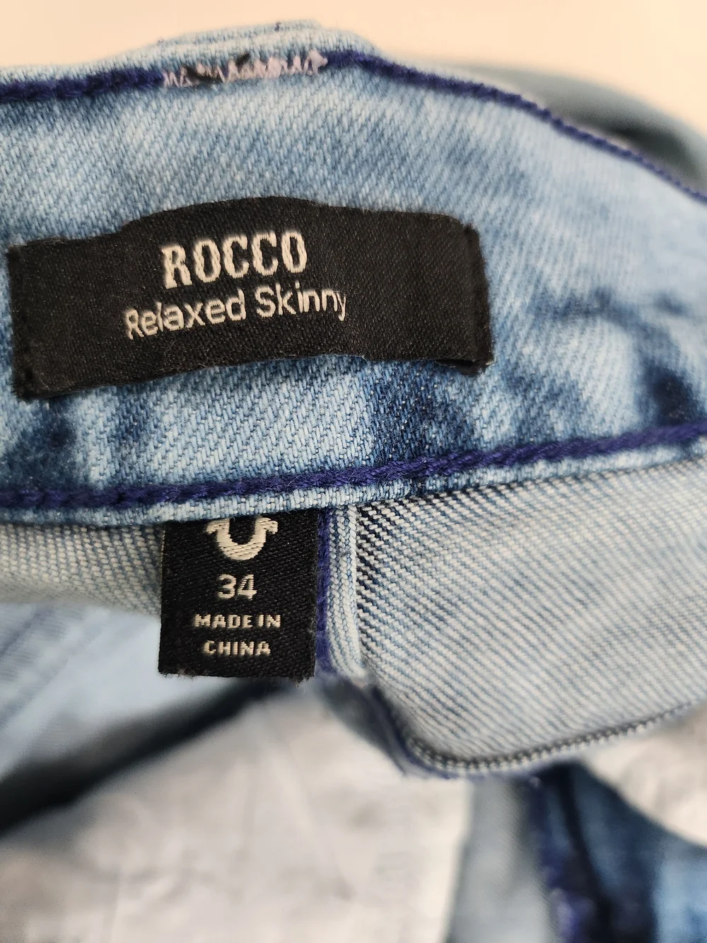True Religion Rocco Relaxed Skinny Jeans - Men's Size 34x30